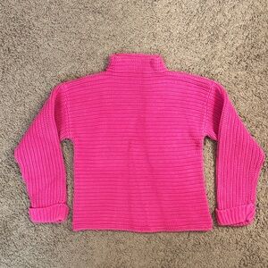 Vibrant Pink Turtleneck Sweater